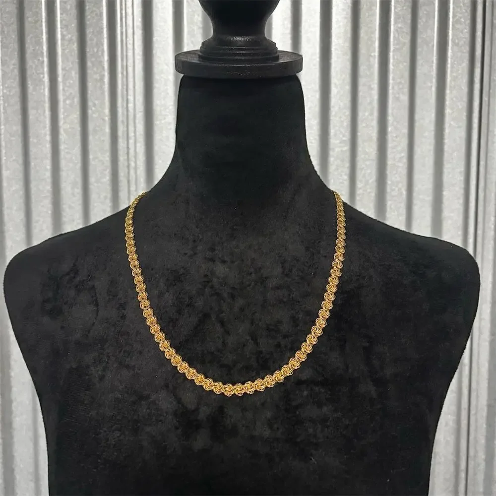 Trifari Vintage Gold-Tone Rope Style Chain Necklace 24
